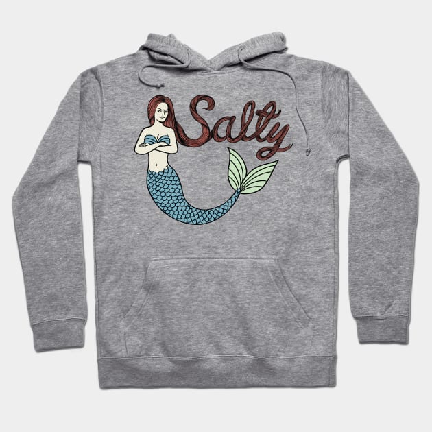 Mermaid Salty Hoodie by coffeeman